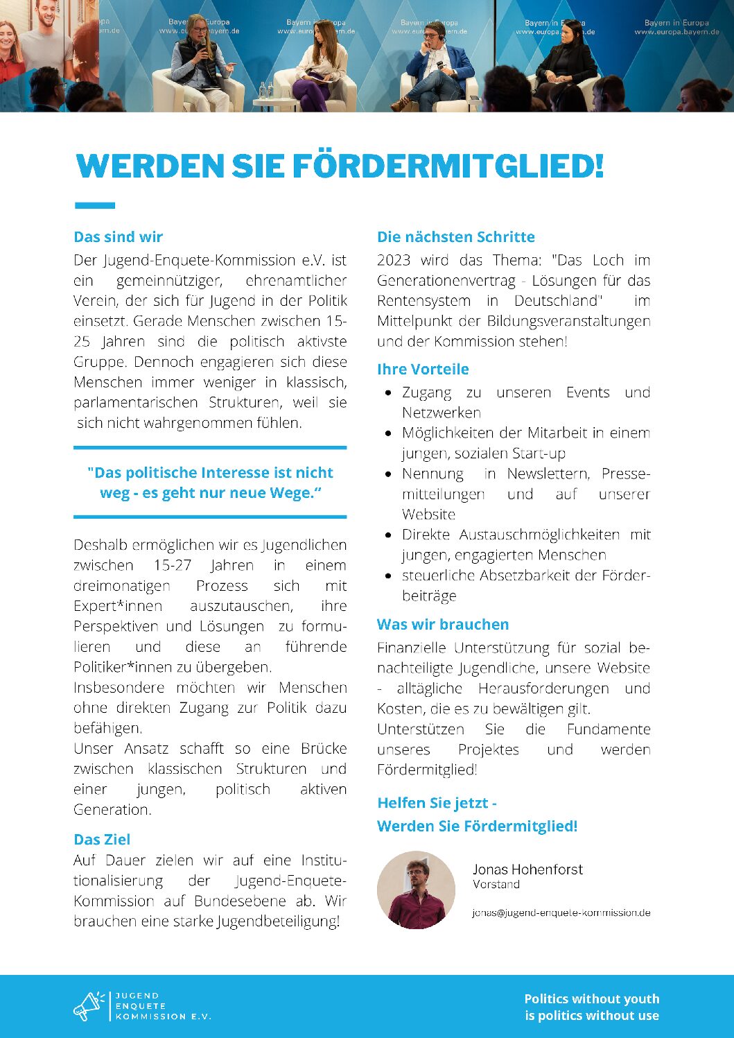 Jugend-Enquete-Kommission e.V. Logo