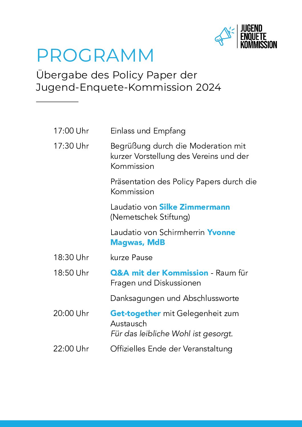 Jugend-Enquete-Kommission e.V. Logo